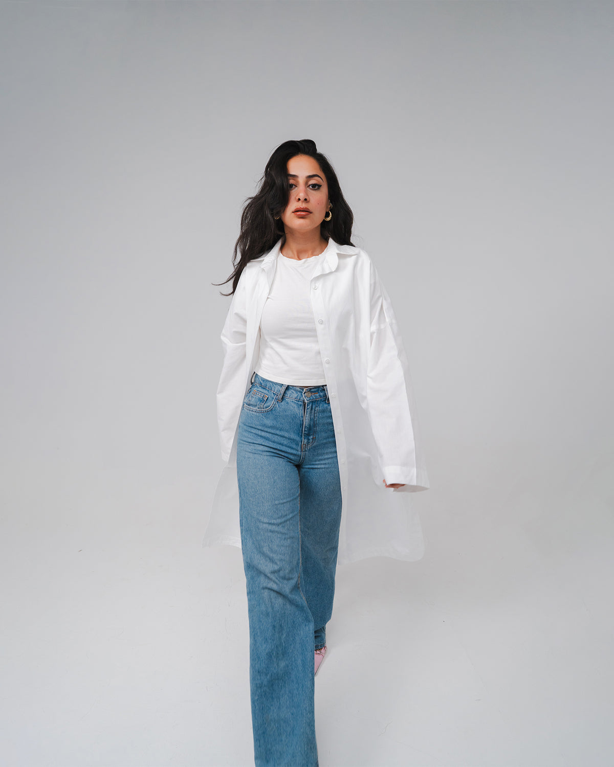 BEES Essential Cotton Poplin Shirt – White