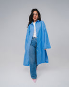 BEES Essential Cotton Poplin Shirt – Striped Blue