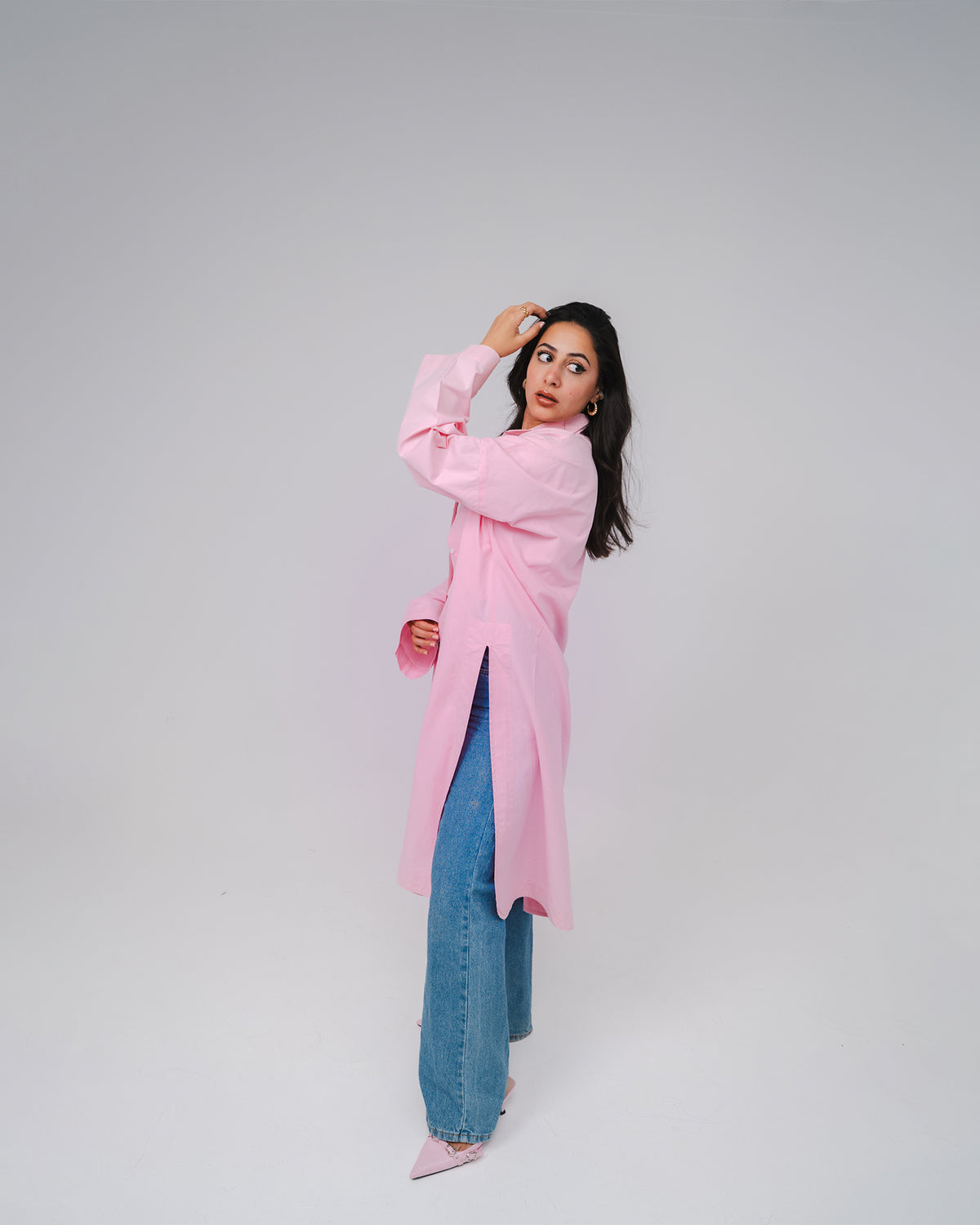 BEES Essential Cotton Poplin Shirt – Pink