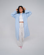 BEES Essential Cotton Poplin Shirt – Light Blue