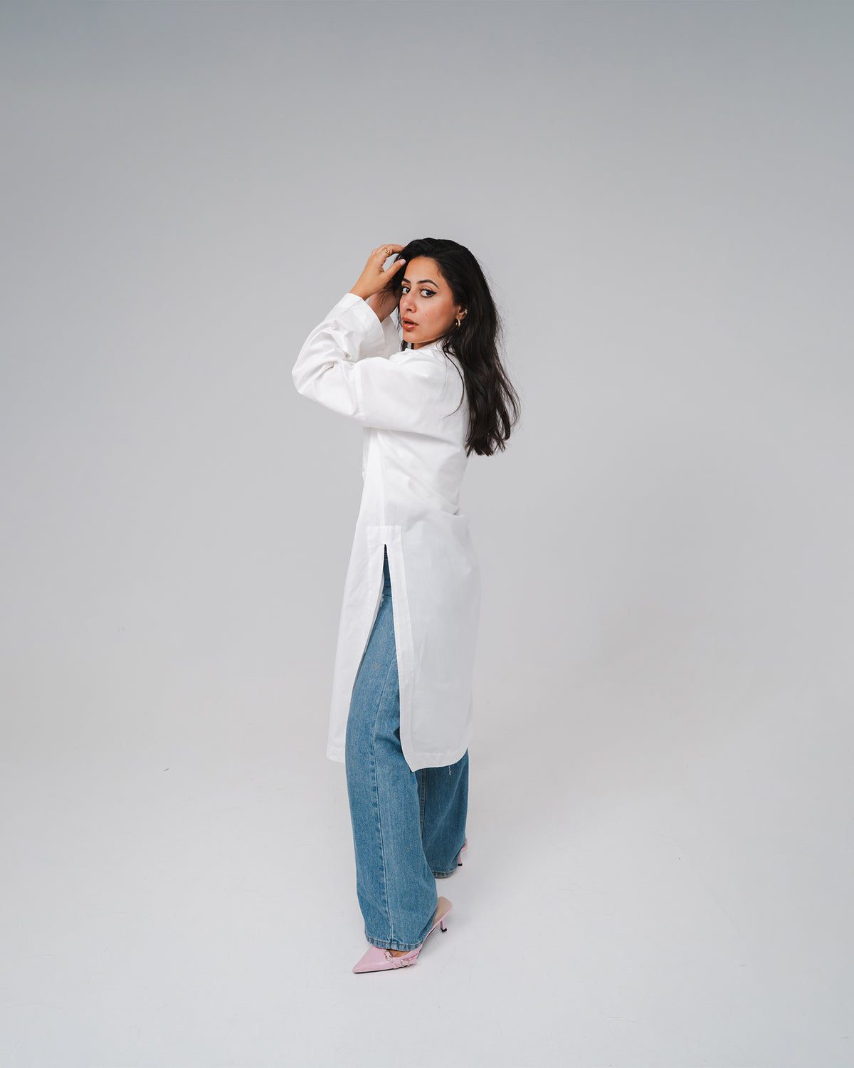 BEES Essential Cotton Poplin Shirt – White