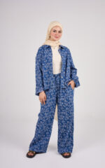 The Flory Embroidered Cotton Denim-Effect Set. - Image 6