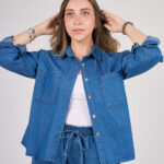 Bees Denim shirt - Light Blue