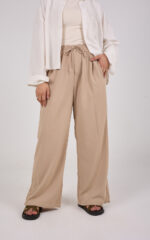 Bees Essential Scuba Wide-Leg Trouser - Beige
