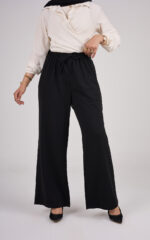 Bees Essential Scuba Wide-Leg Trouser - Black - Image 5