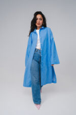 BEES Essential Cotton Poplin Shirt - Striped Blue